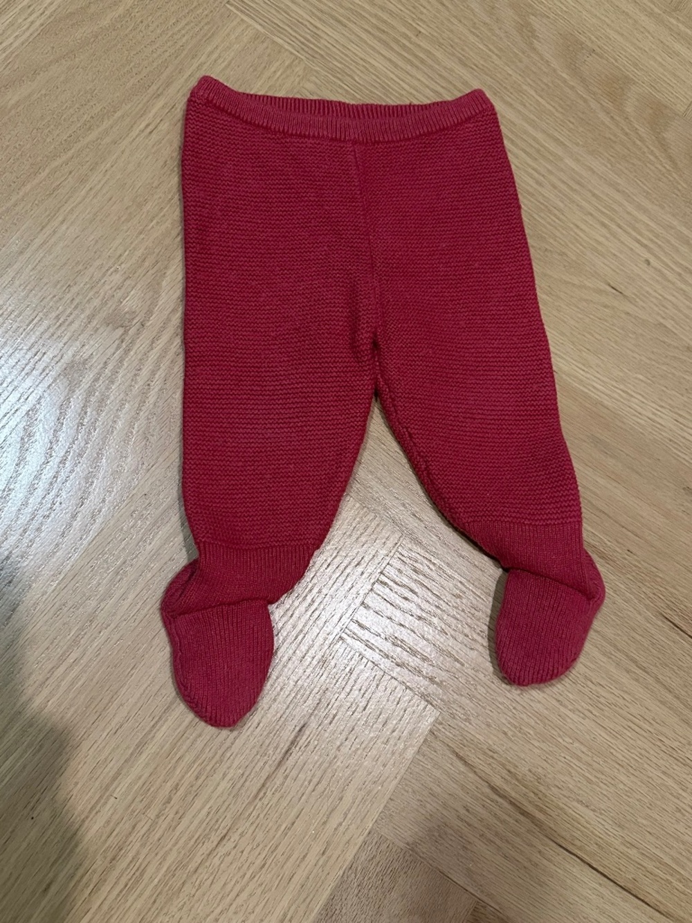 Jacadi Raspberry Knit Footed Pants 12M 74 cm